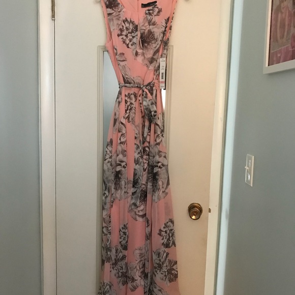 NWT Floral chiffon dress, size 10 - Picture 2 of 5